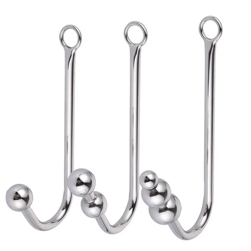 Beaded Elegant Hook Anal with 5334 Cuffs Collar and 0821